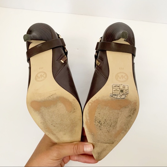 Michael Kors Leather Buckle Booties - Picture 6 of 7